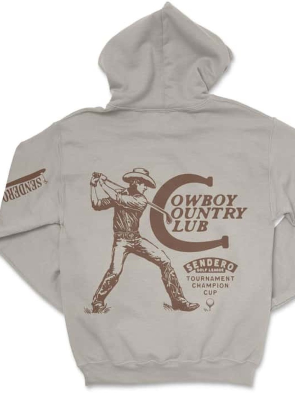 Sendero Men's Cowboy Country Club Hoodie Large Golf
